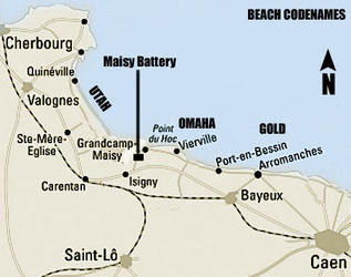 Map - Pointe du Hoc